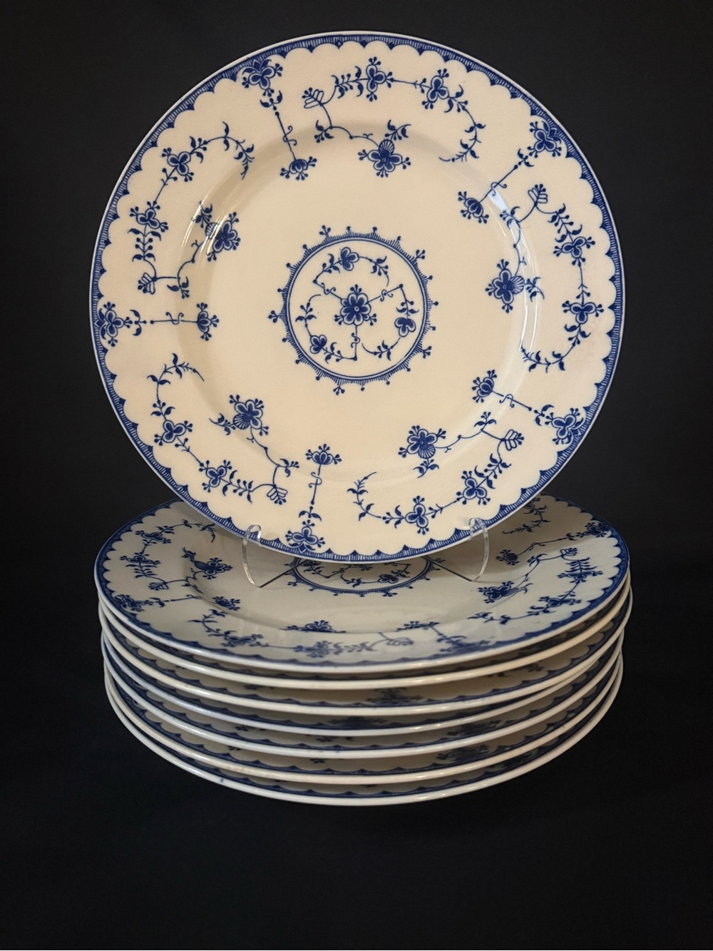 Marita Blue Delft - 8 Dinner Plates